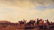 Albert Bierstadt Indians Travelling near Fort Laramie China oil painting reproduction